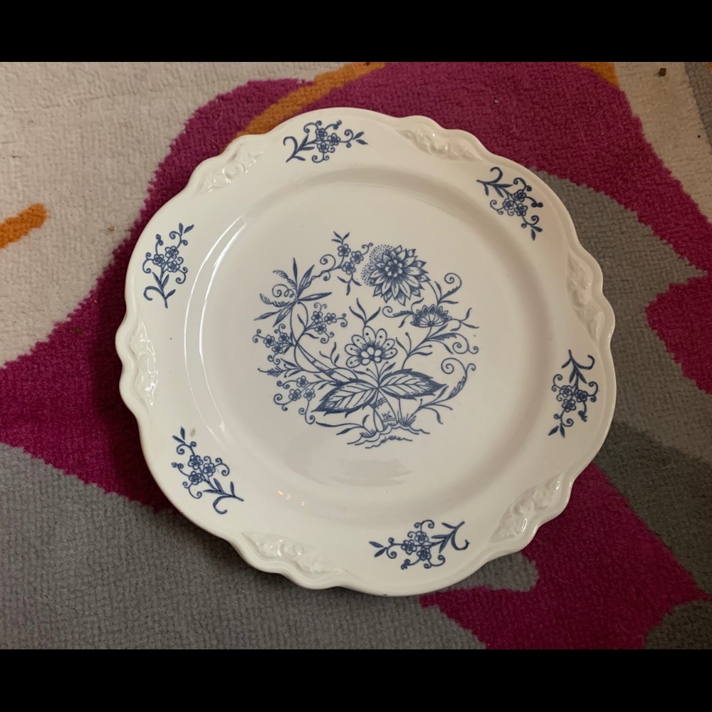 Blue Dresden Dinner Plate